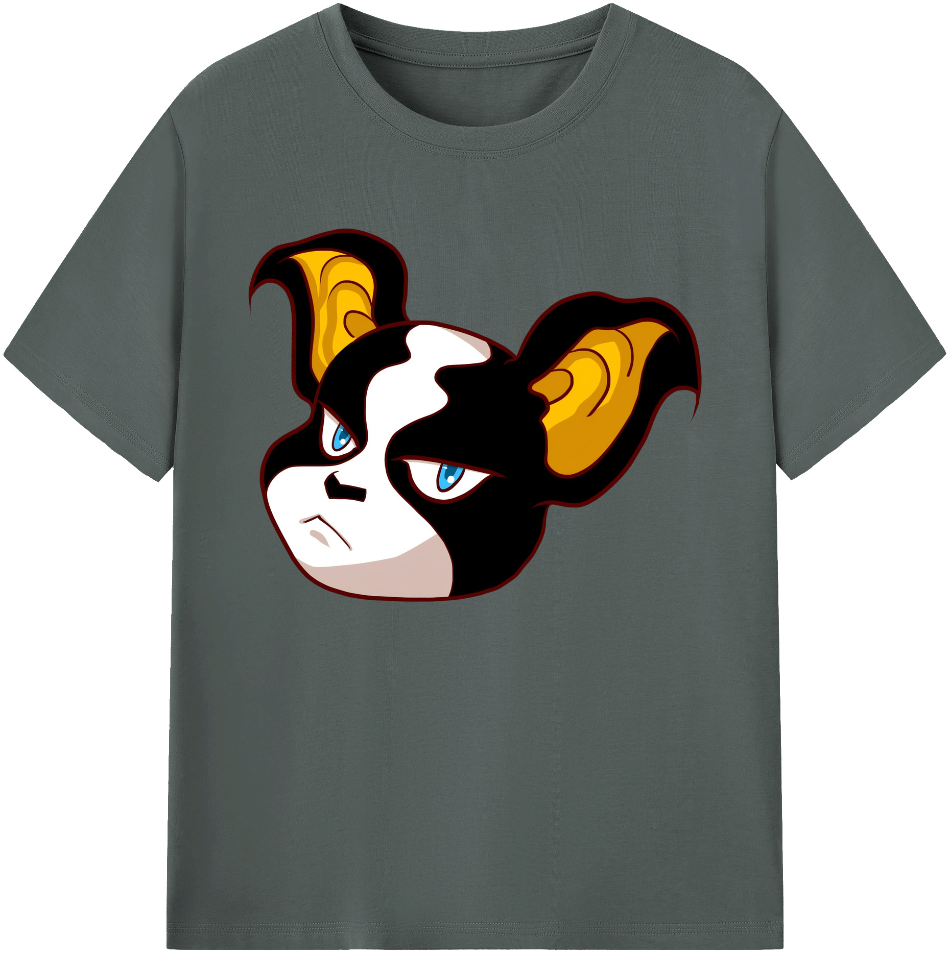 （画像用） ジョジョの奇妙な冒険 イギー JoJo's Bizarre Adventure Iggy 綿100％ メンズ半袖Tシャツ｜肌触りやわらか＆通気性